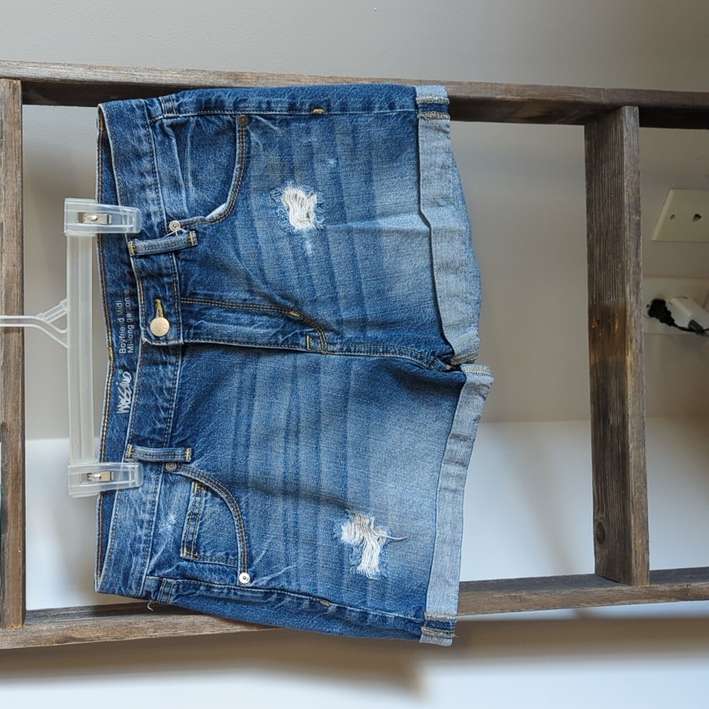 Boyfriend Midi jean shorts.